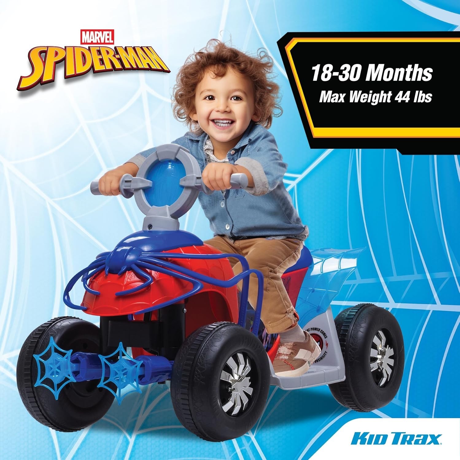 Spider-Man Toddler Quad Ride-On, Ages 18-30