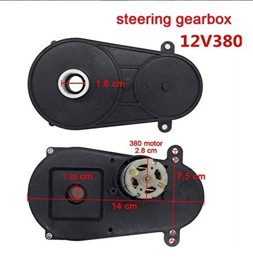 12V Steering Motor for Remote Control Cars, Kids Electric Car Gearbox Replacemen
