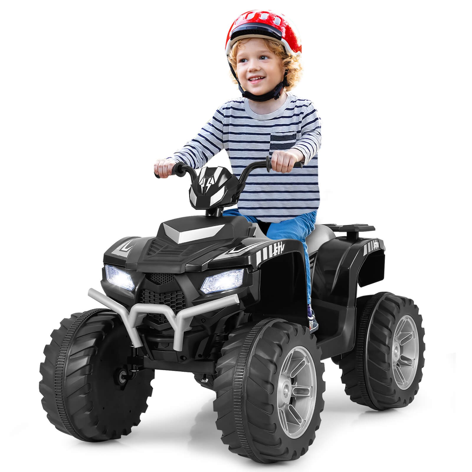 24V Kids Ride-On Electric ATV 4-Wheeler Quad Car with Wireless Connection