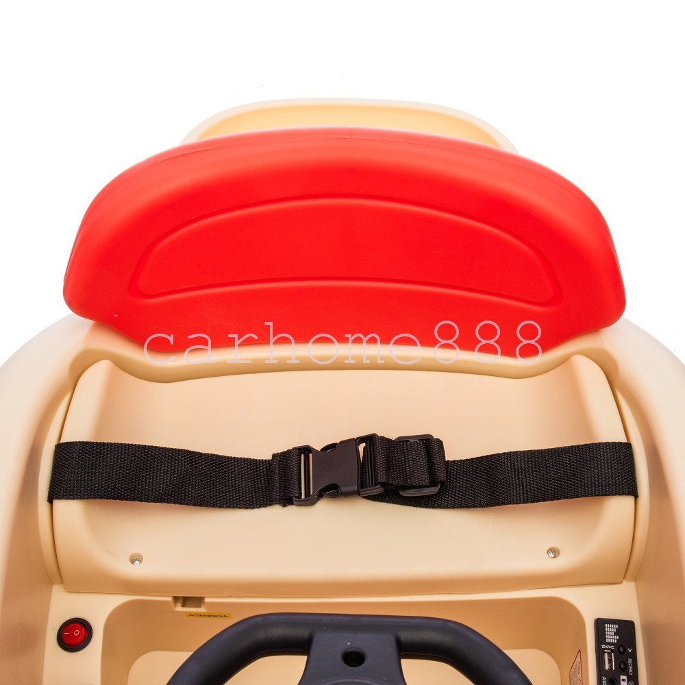 12V Kids Ride On Electric Bumper Car W/Parents Control, Cute Realistic Hamburger