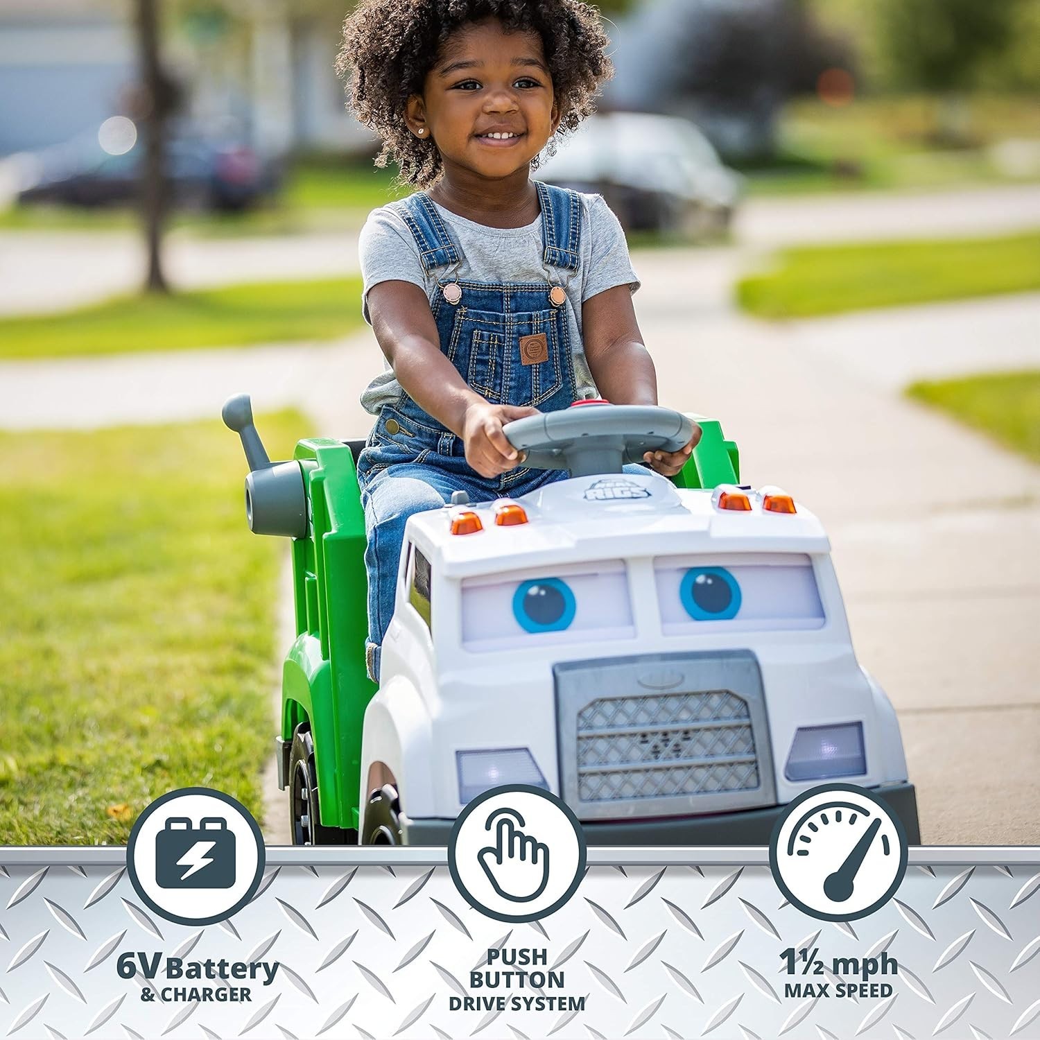 Toddler Ride On Recycling Truck, Ages 1.5-4