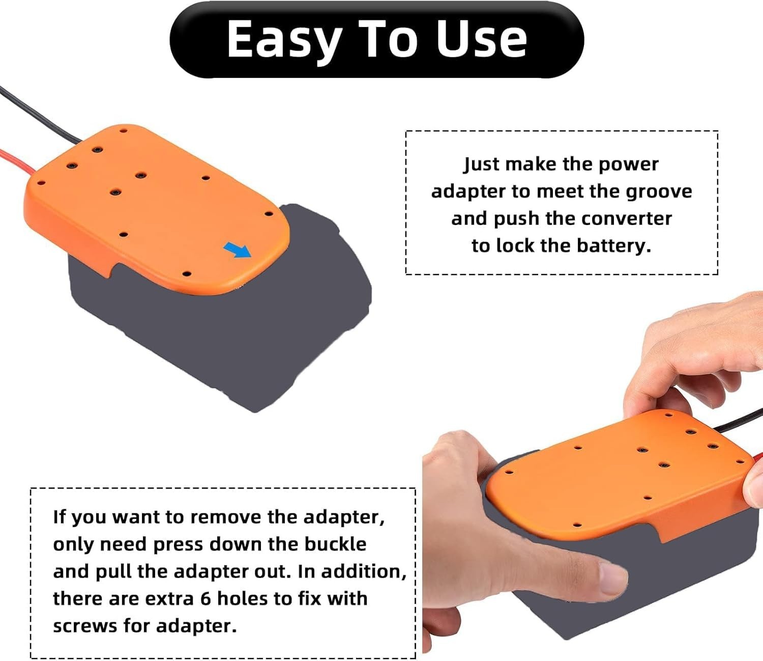 Versatile Battery Adapter for Robotics & Power Wheels – Plug-and-Play Design