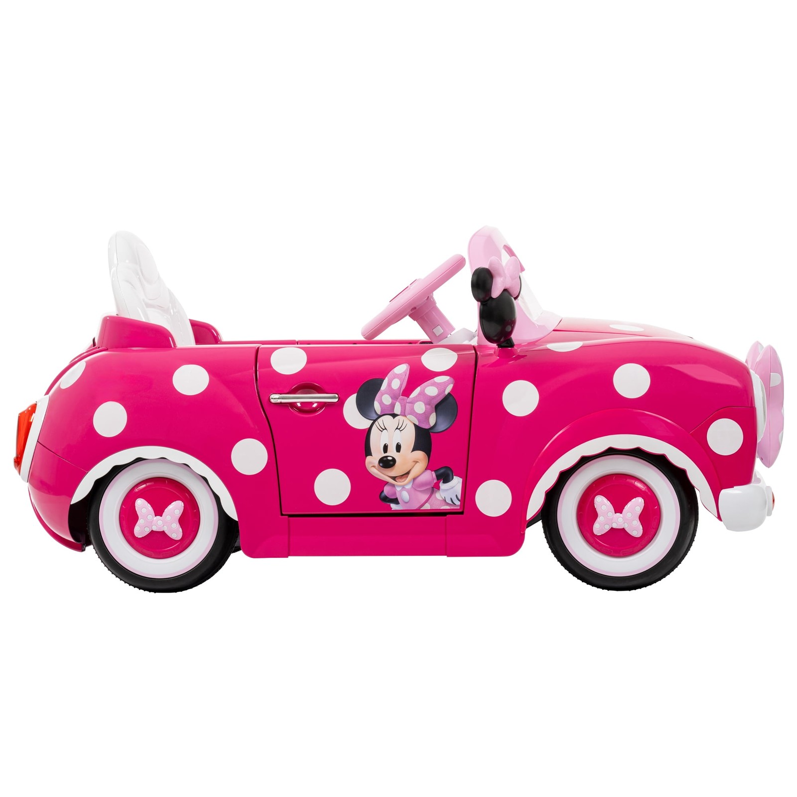 Minnie Mouse Convertible Ride-On Car with Remote Control, Ages 3-7, Kids, Pink 6