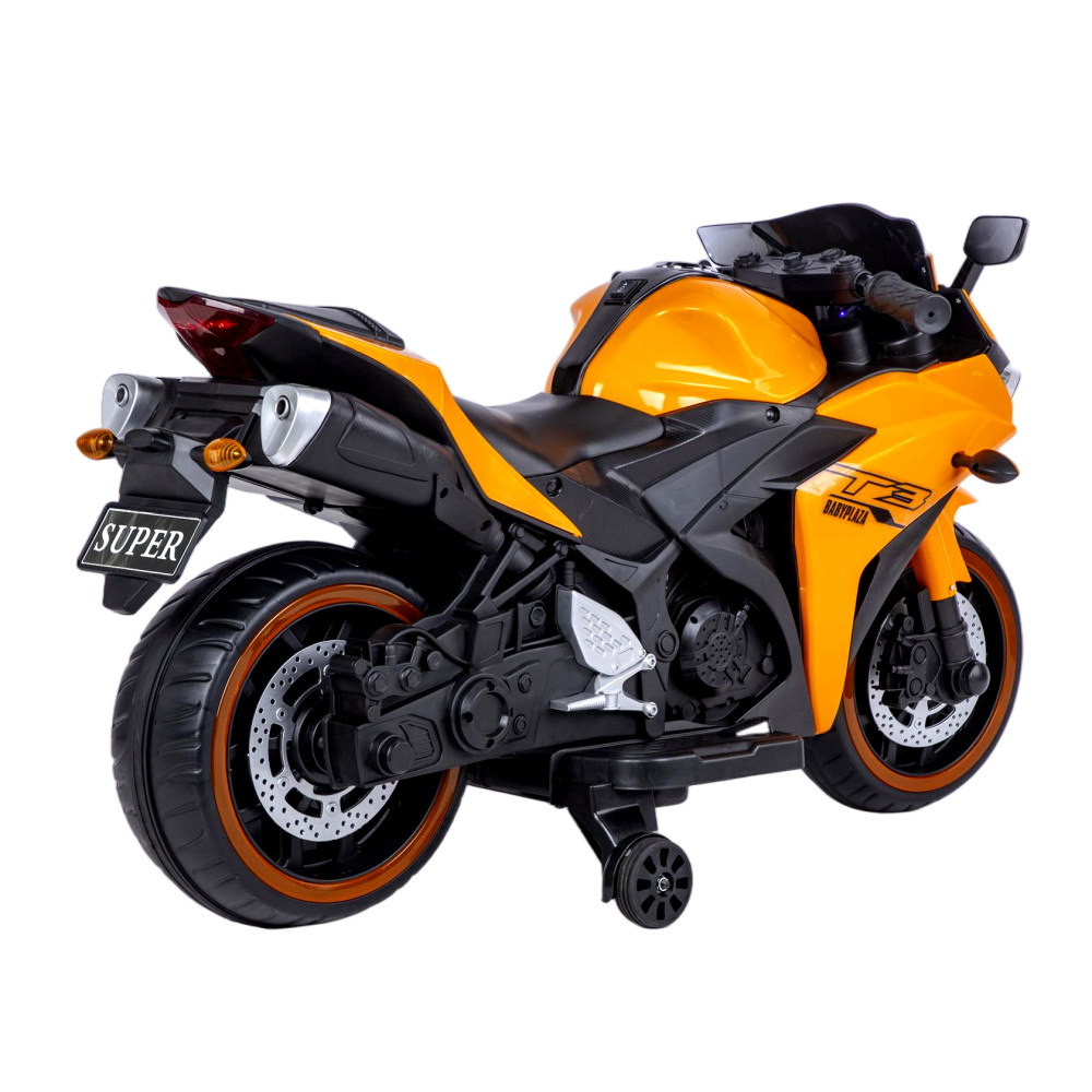 Kids 12V Electric Motorcycle with Trainning Wheels for 3-6 Years Boys Girls