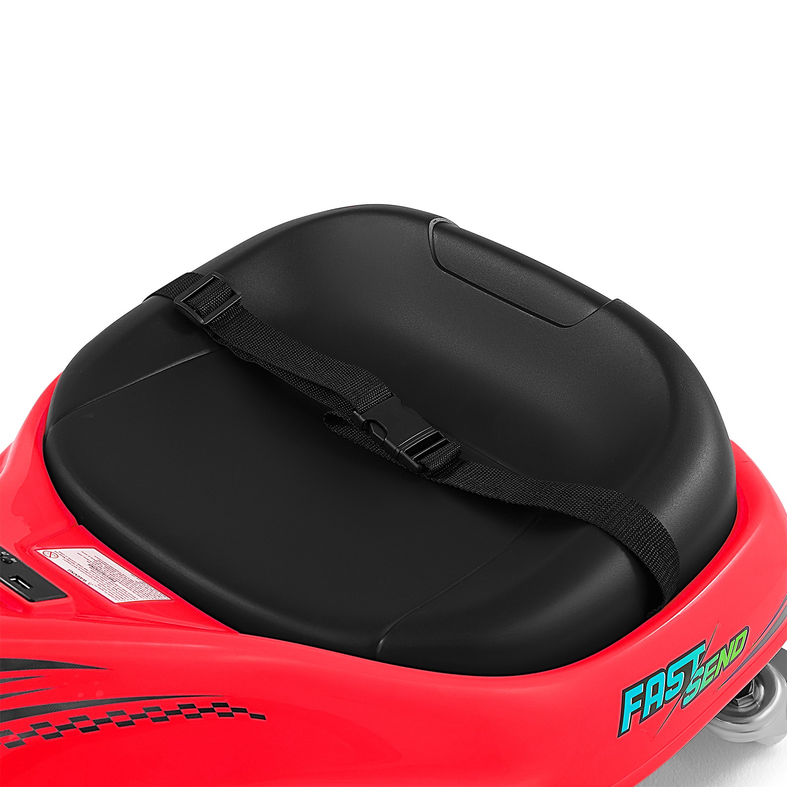 24V Kids Red Drifting Go Kart 360° Ride On Cart with Bluetooth