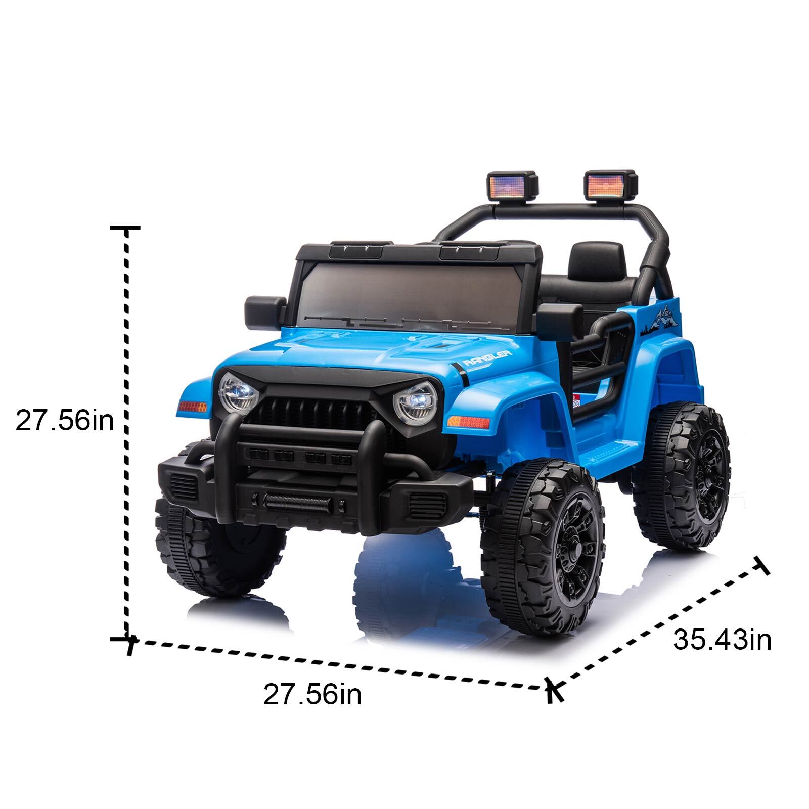12V Kids Ride on Toys Electric Car W/Parents Control,Dual Drive, Four-wheel.MP3
