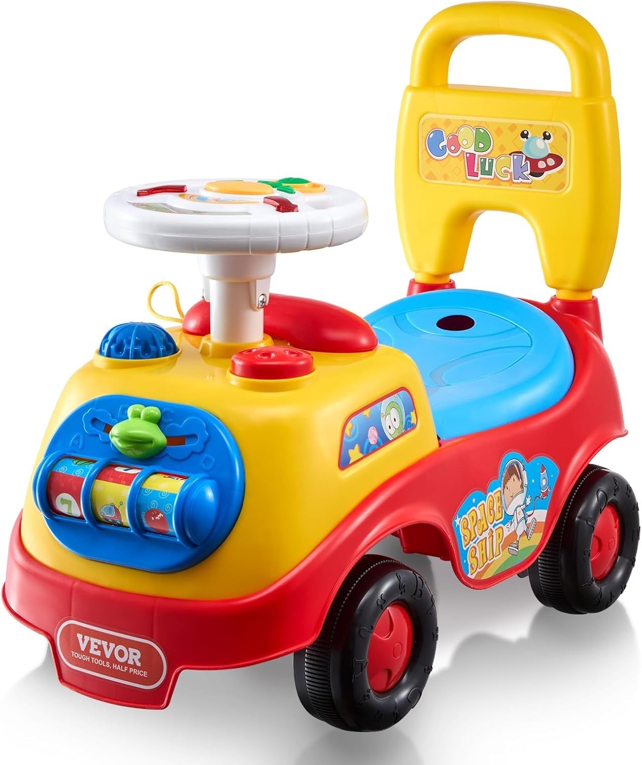 Durable Push Car for Kids – Supports 48.5 lbs with Fun Music & Safety Features