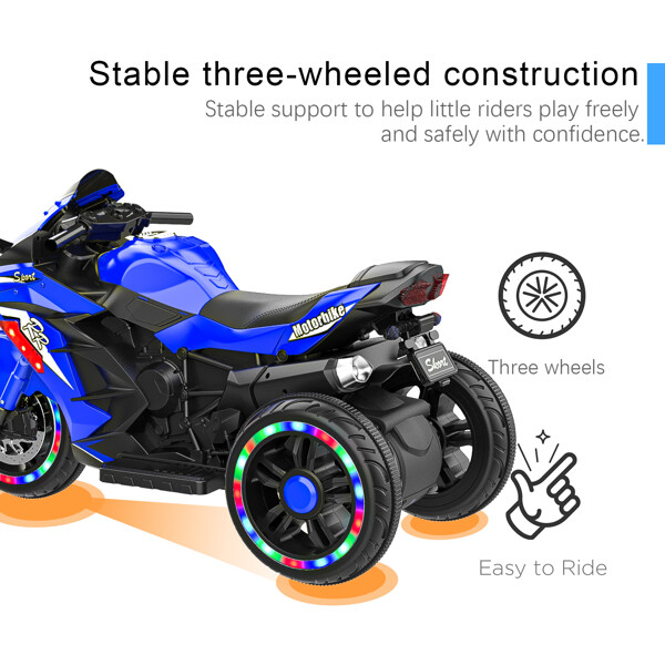 2025 Kids Ride On Dirt Bike 12V Electric Motorcycle 3 Wheels Light Music Xmas