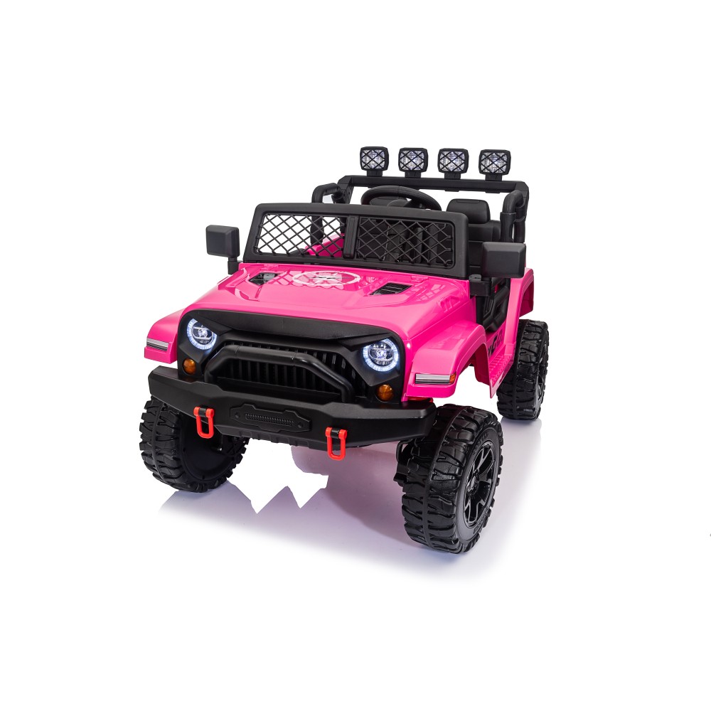 2-Seater 4WD Ride-On Jeep w/ Remote, LED & Music – 75W Motor for Big Kids 3+