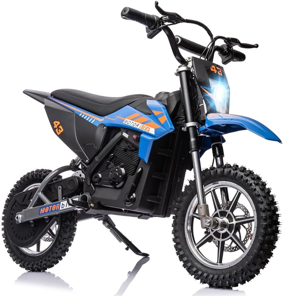 Kids Electric Off-Road Ride On Dirt Bike Motorcycle 36V 350W Max Load 175 Lbs