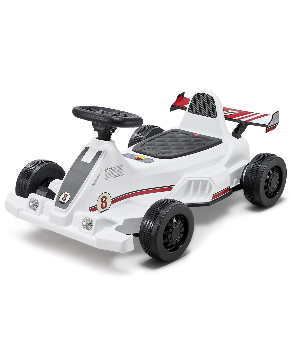 Electric Go Kart, 6V 4.5Ah Battery, Pedal Go Kart Portable Outdoor Race Toy for