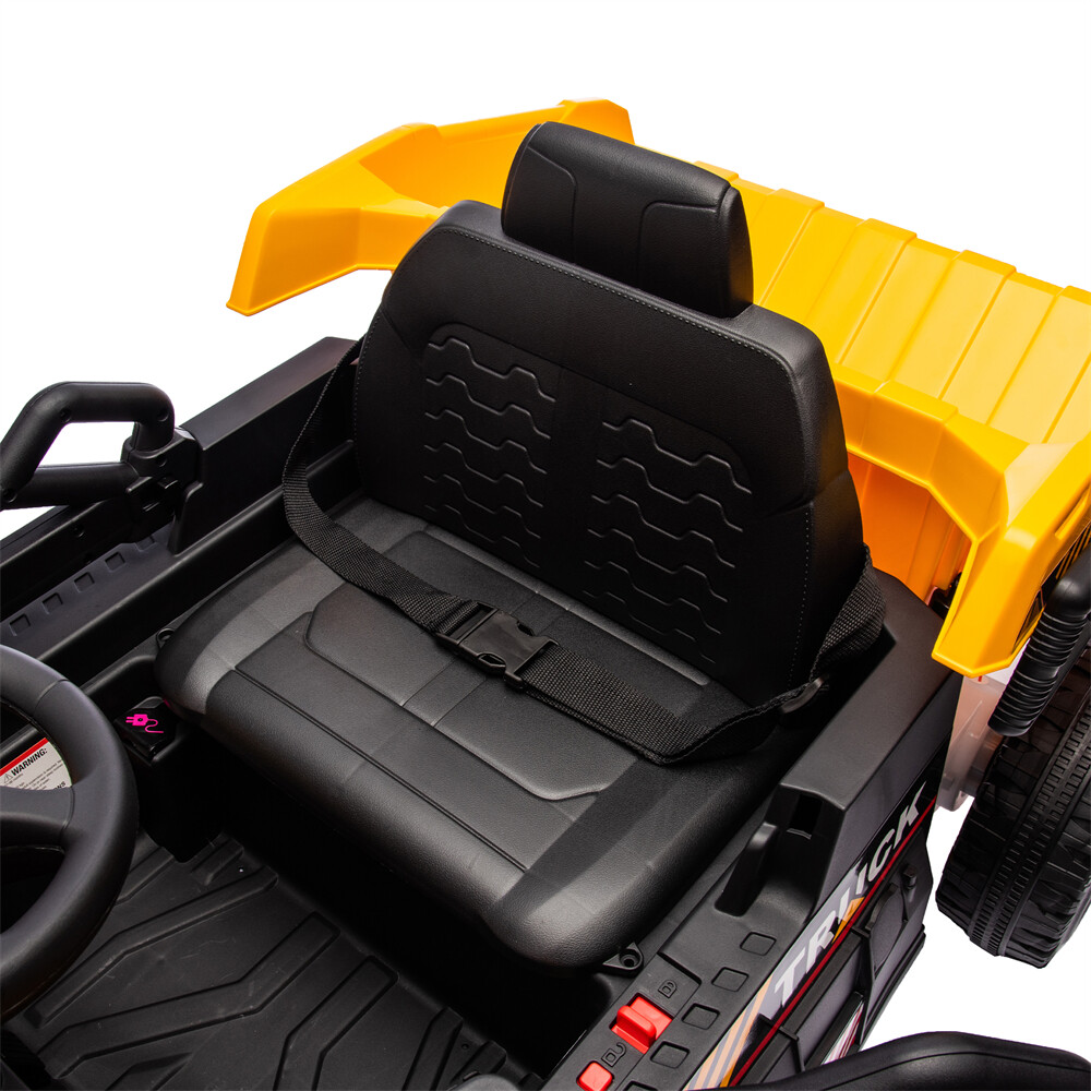 12V Kids Ride On Dump Truck W/ Remote Control 1.24-3.11MPH Kids Toy for Aged 3-5