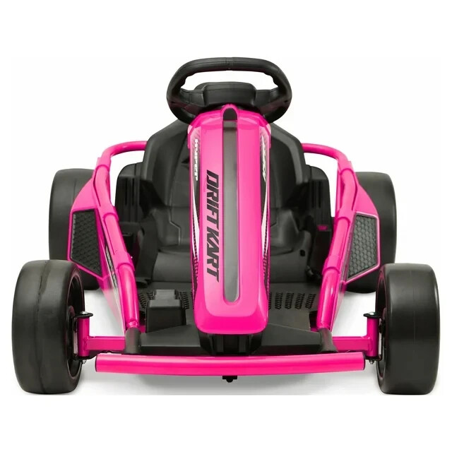 Drift Go Kart Ride On 24V Battery-Powered Vehicle, Ages 8+, Pink