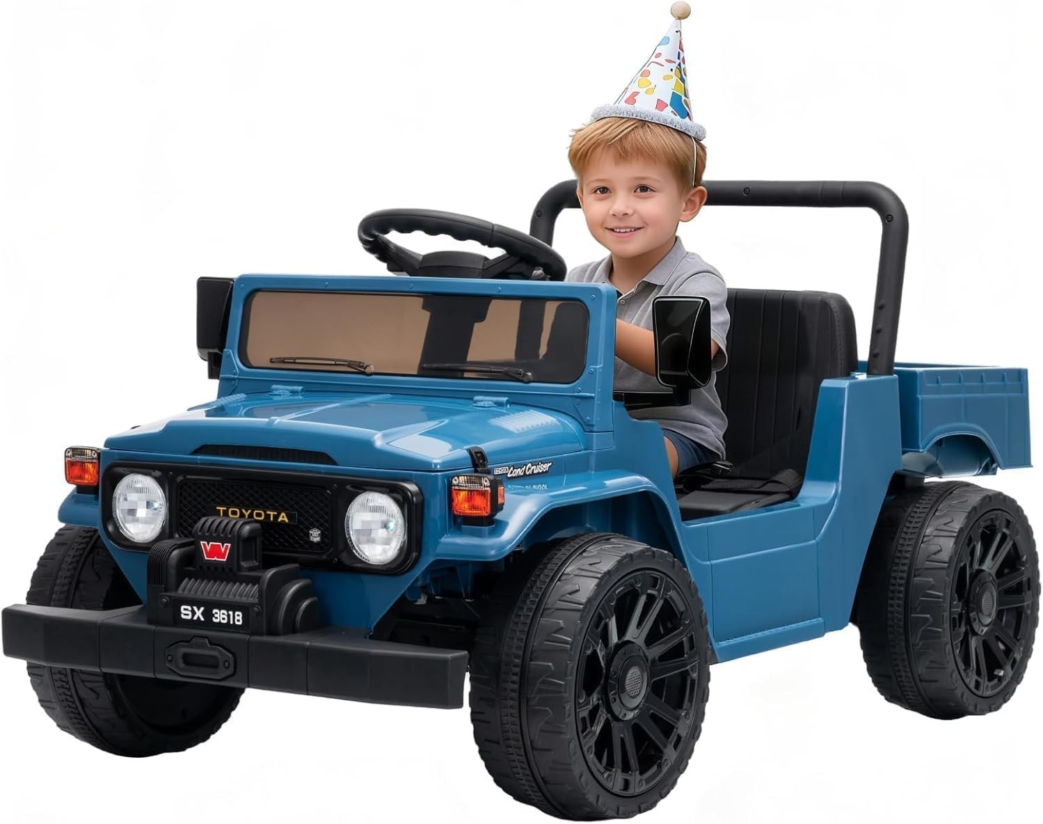 Licensed Ride On Car for Kids, 12V Electric Toy Truck with Parent Remote Control