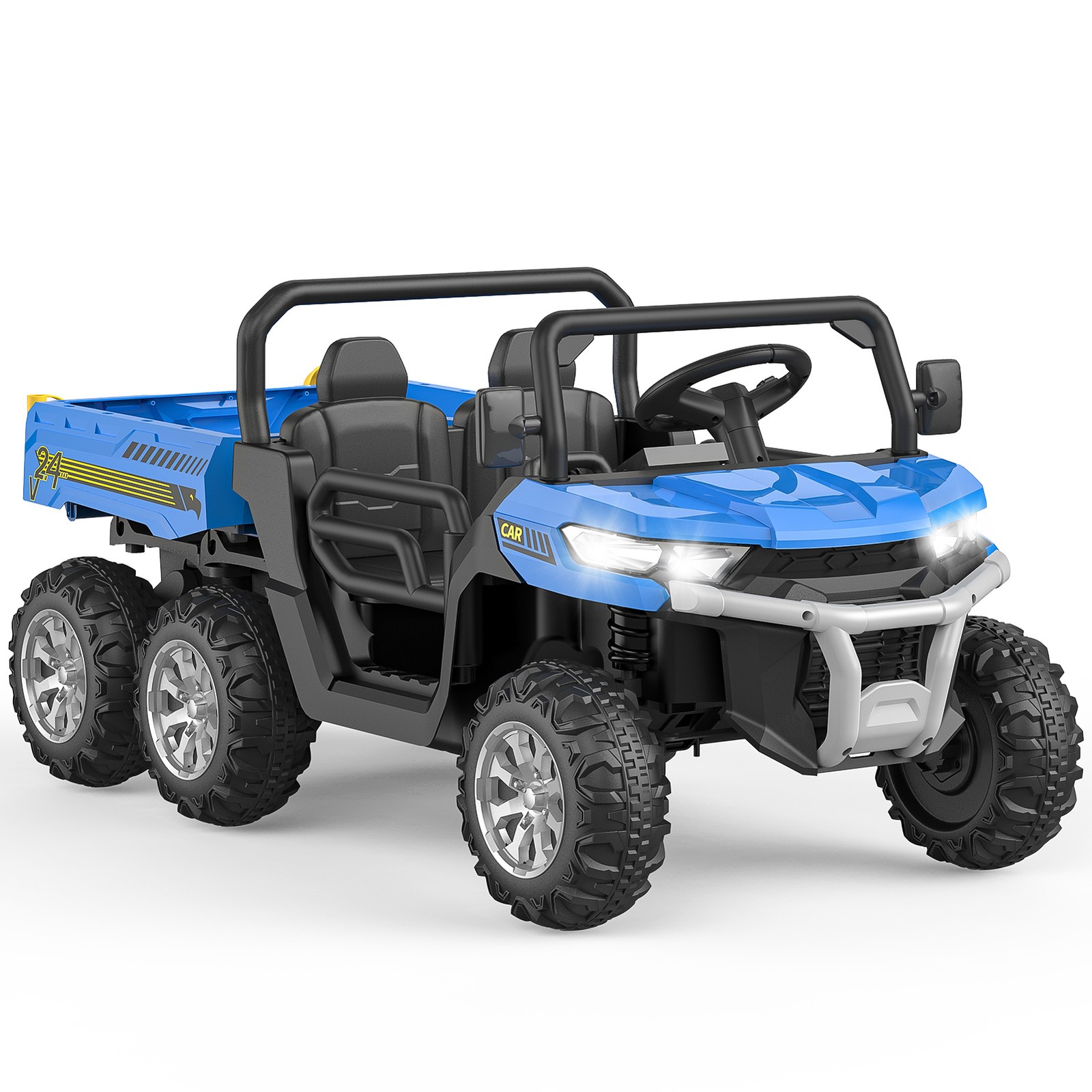 Kids 2 Seater Ride on Car 24V Electric Dump Truck 4WD Off-road UTV