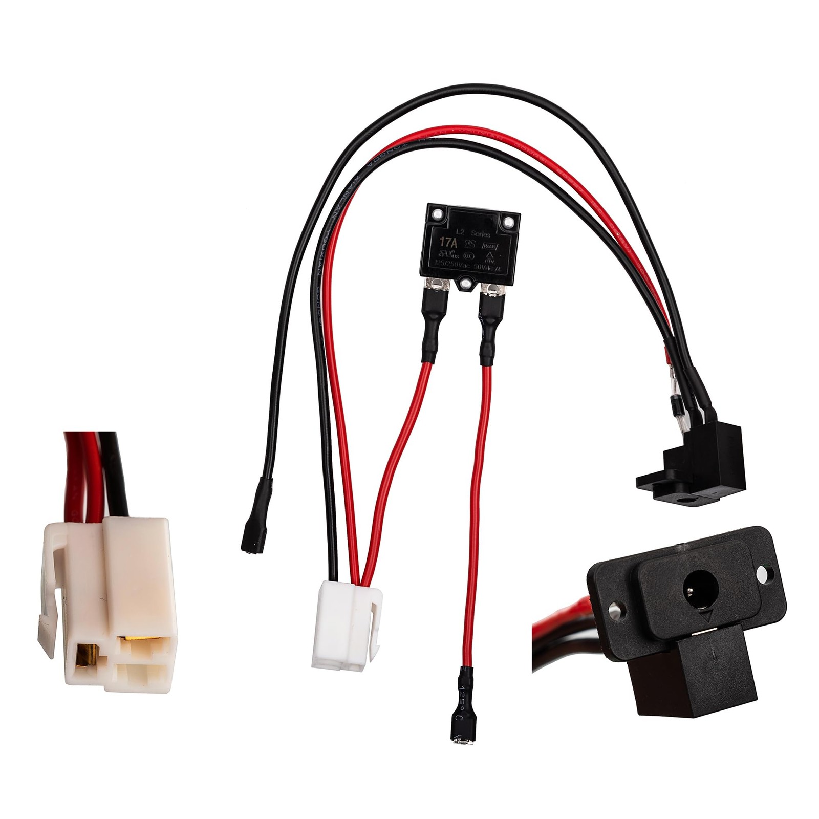 Charging Hole for Children Electric Vehicle 6V 12V 24V Round Charging Port fo…