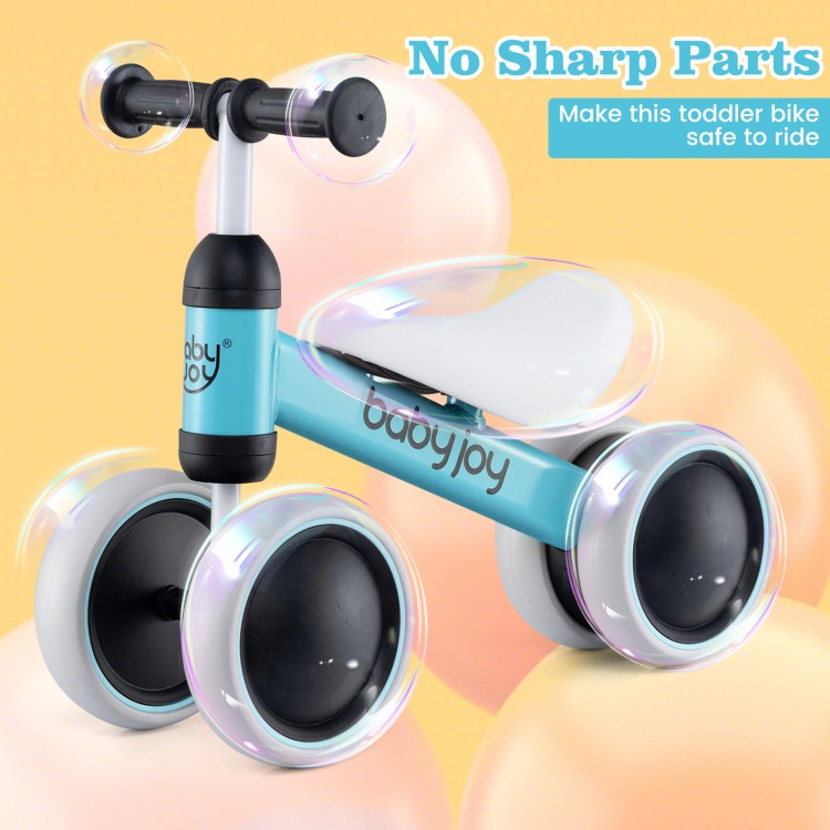 Baby Balance Bike for 2 Years Old Boys Girls No Pedal 4 Wheels