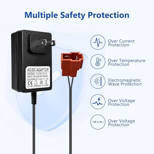12 Volt Battery Charger for Kids ATV Ride On Toys, Fit for BMX X6, Kid TRAX