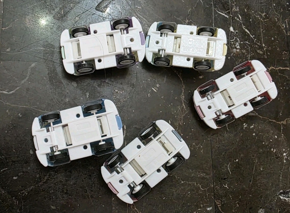 Speed Shotz Pull Back Race Car Lot of 5 Cars Toys Black Blue Red Purple Yellow