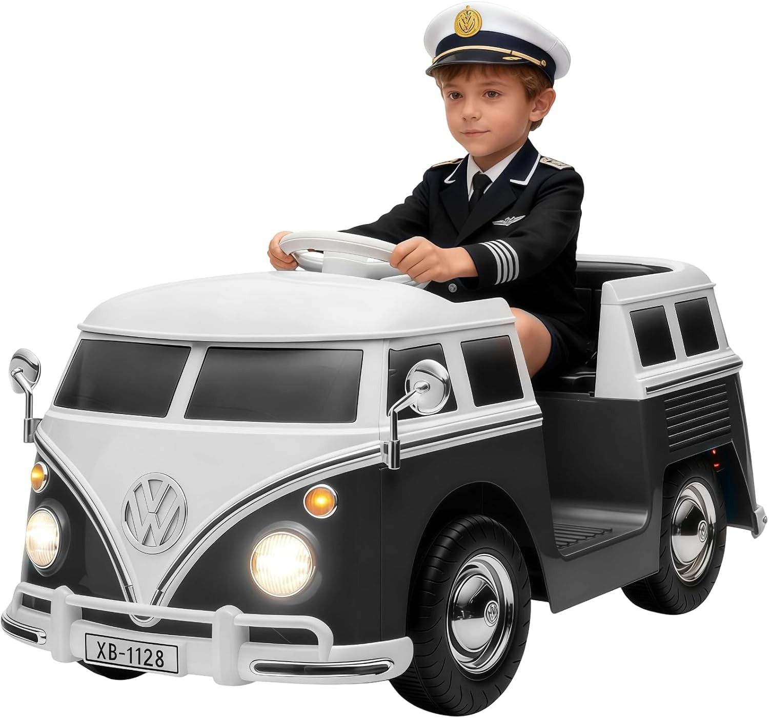 12V Ride on Toys Cars Licensed Volkswagen Ride on Car Electric Bus Toy Led Light