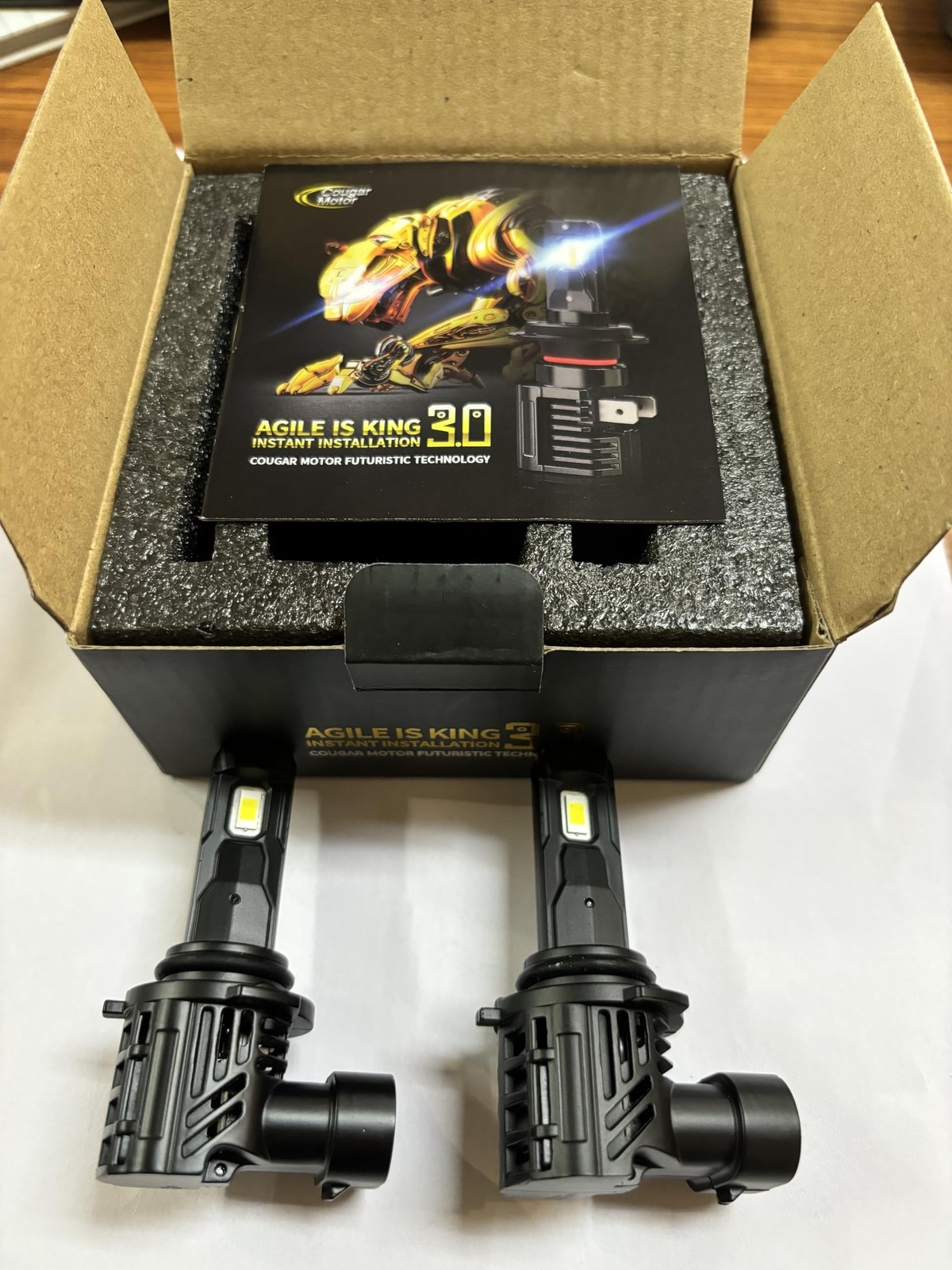 Cougar Motor 9006 Fog Bulbs, Non-Polarity Offroad Auxiliary Bulbs ATV UTV Qui…