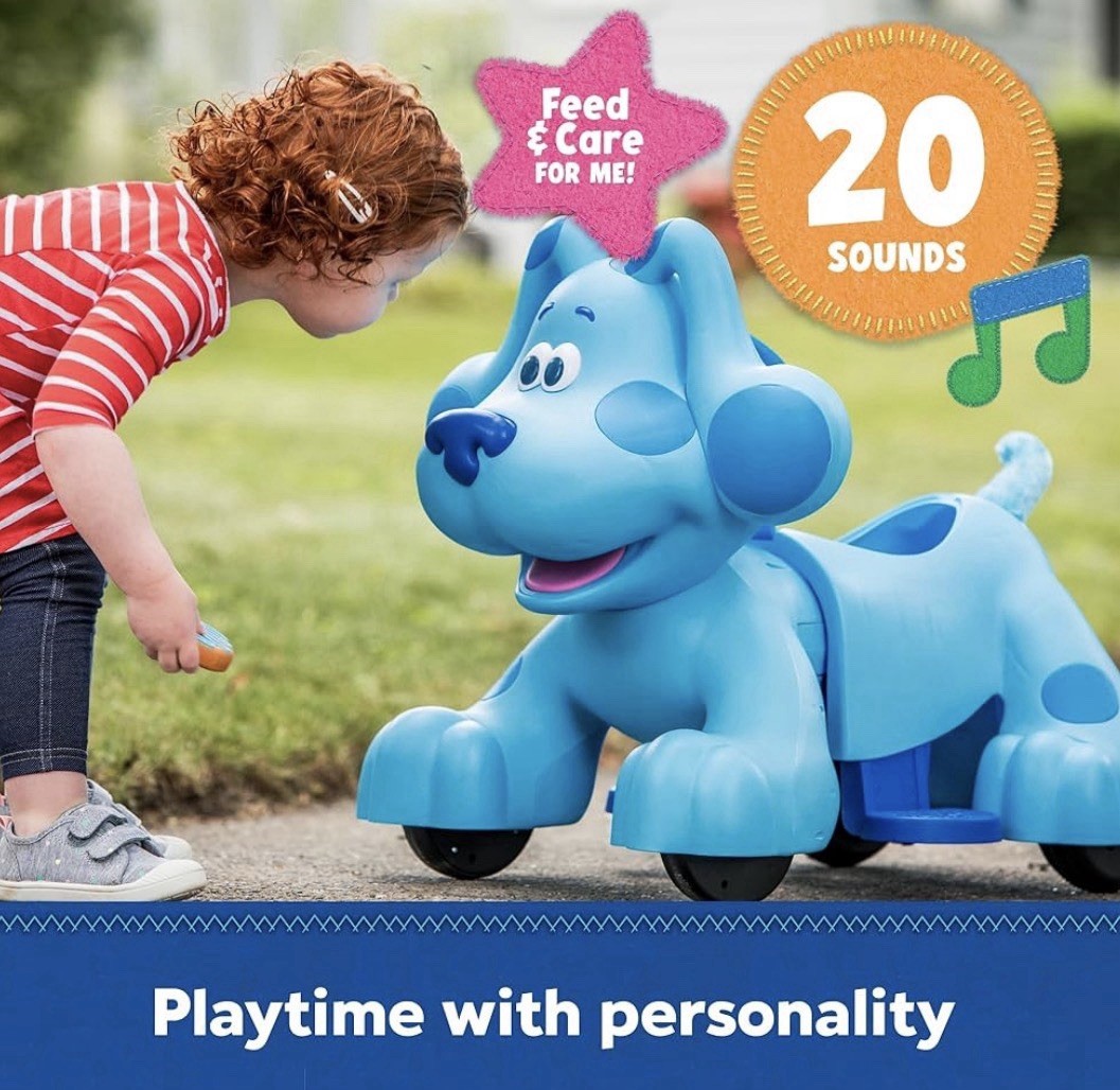 New Blues Clues Snack Time Ride-On Toy 18-30 Months Rechargeable Battery Kids 6v