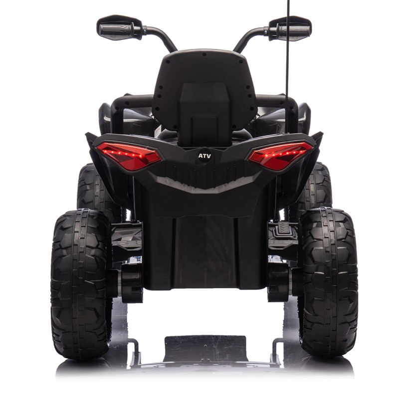 24V Kids Ride On Toy Electric ATV 4-wheel shock absorber 1.24-3.73MPH Aged 3-12