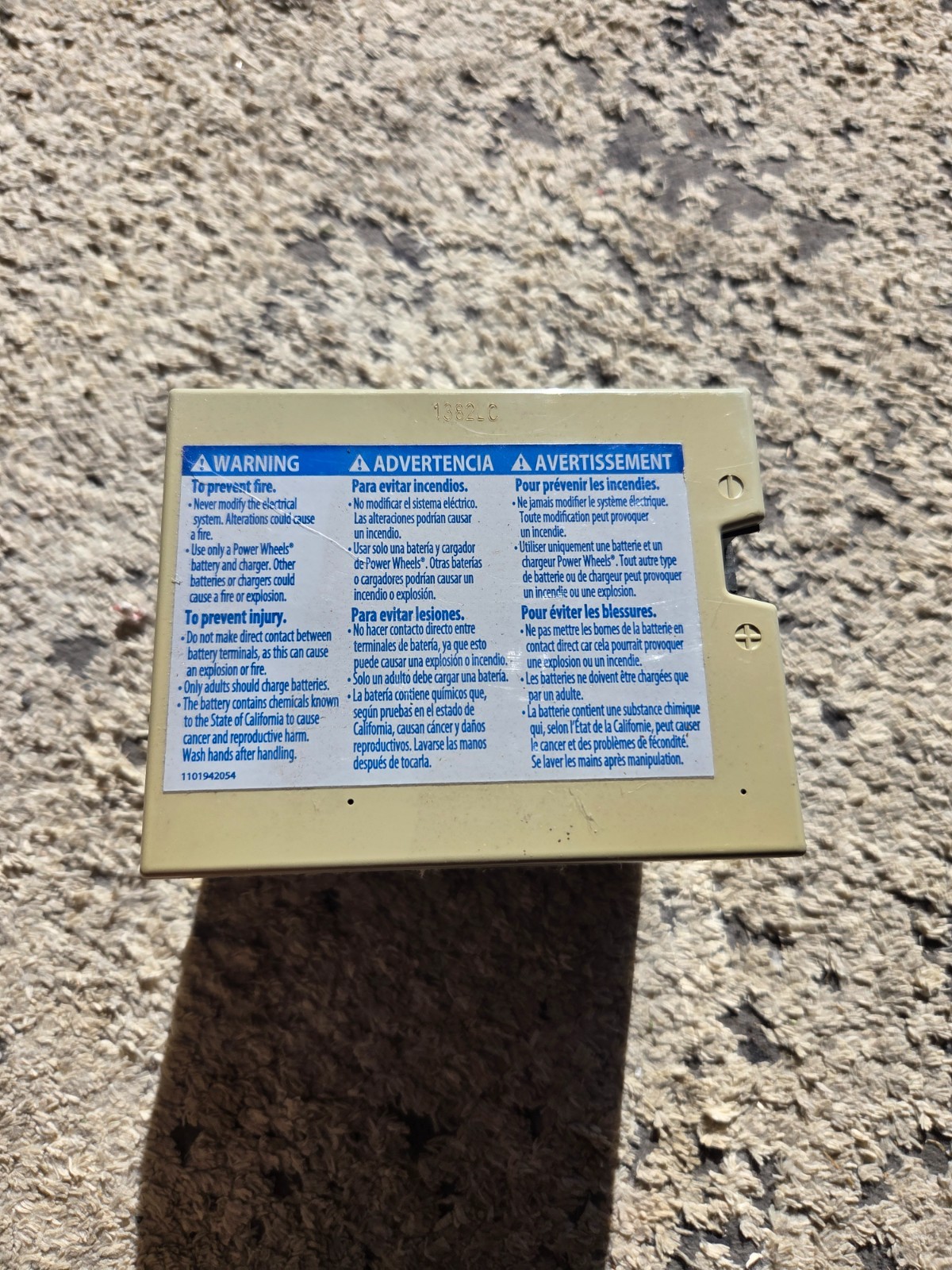 Power Wheels 12-Volt Battery