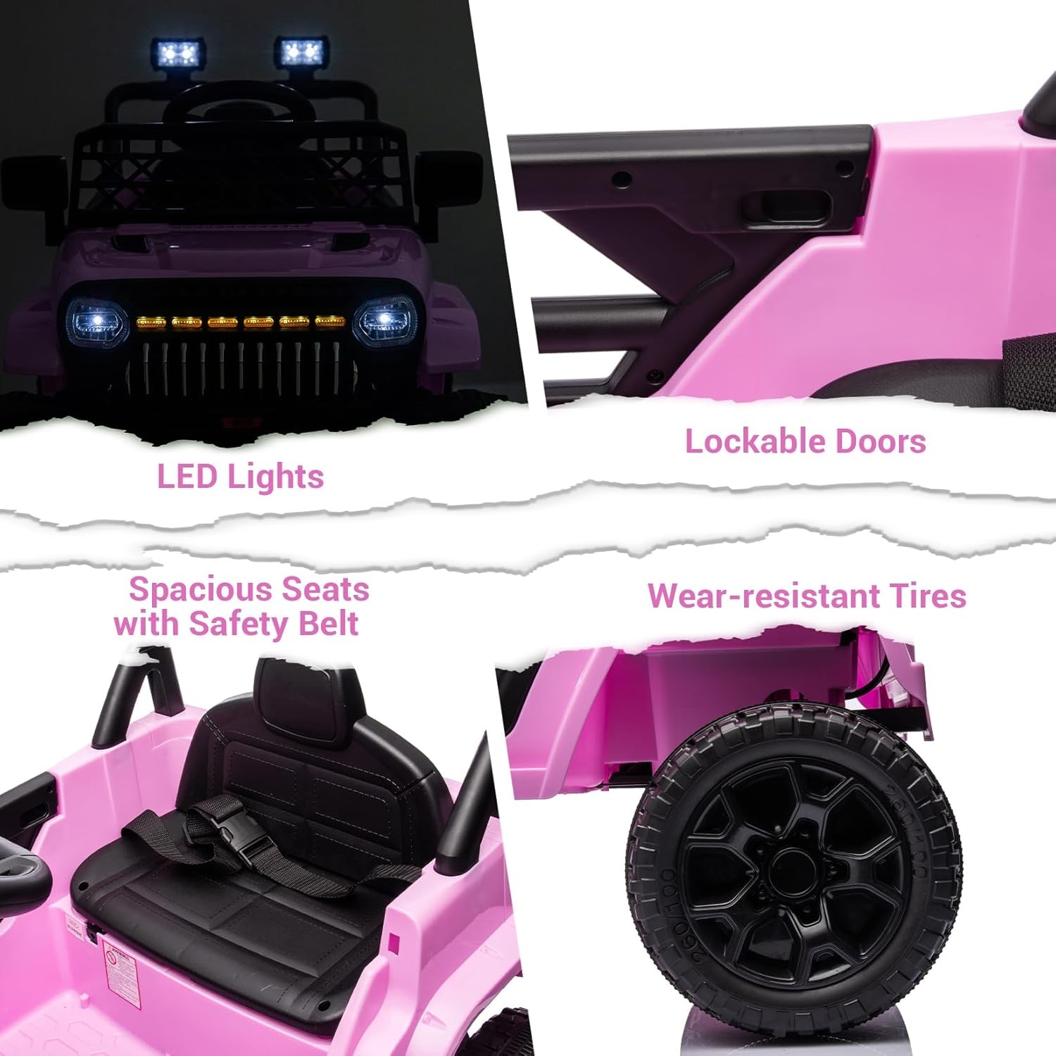 Ride On Car for Kids,Toddlers Truck,4-Wheel Electric Vehicle,Toy for Boys Girls