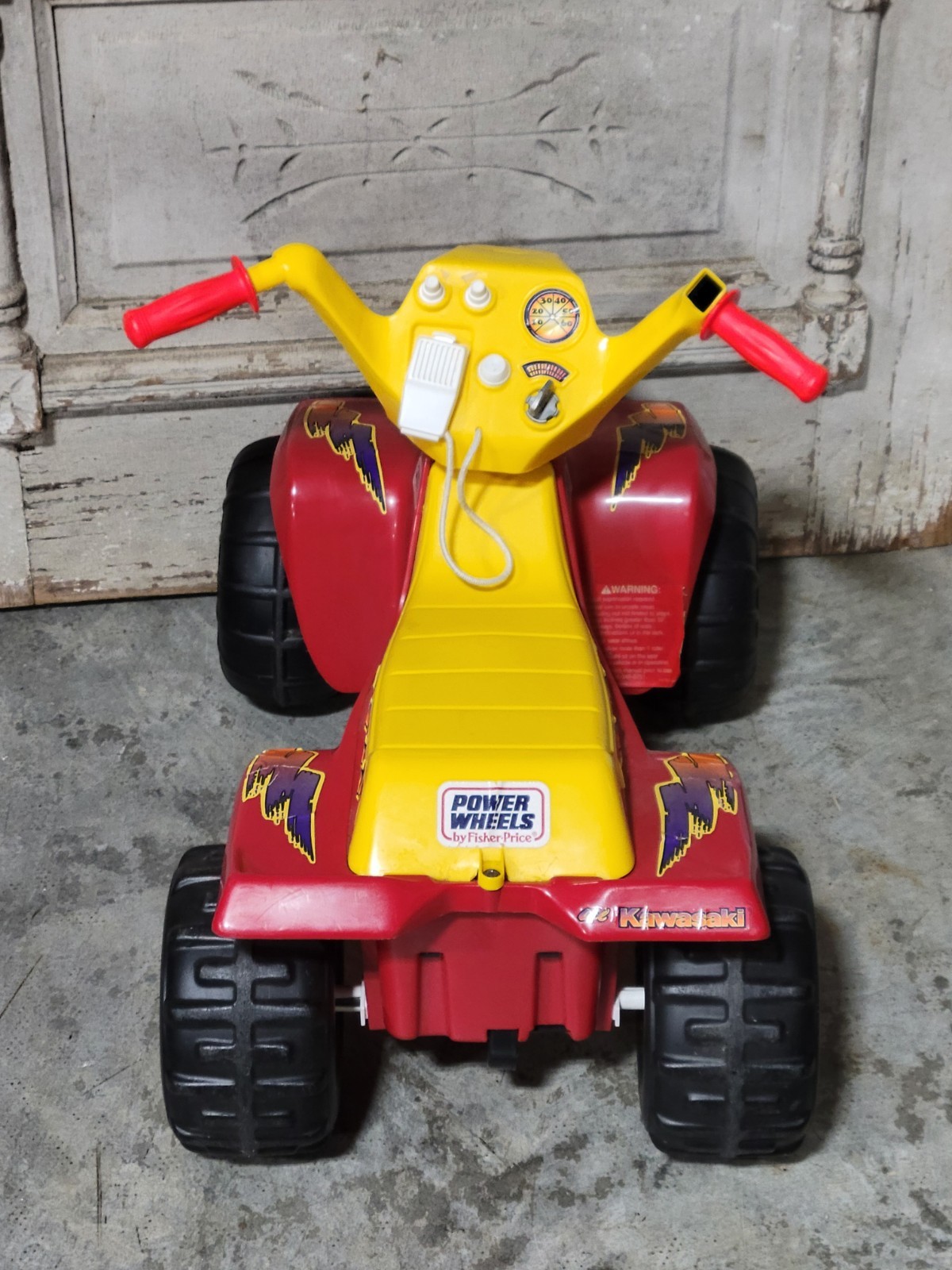 ​Vintage 1995 Power Wheels Lil Kawasaki ATV 6V Ride On Toy Fisher Price FP USA