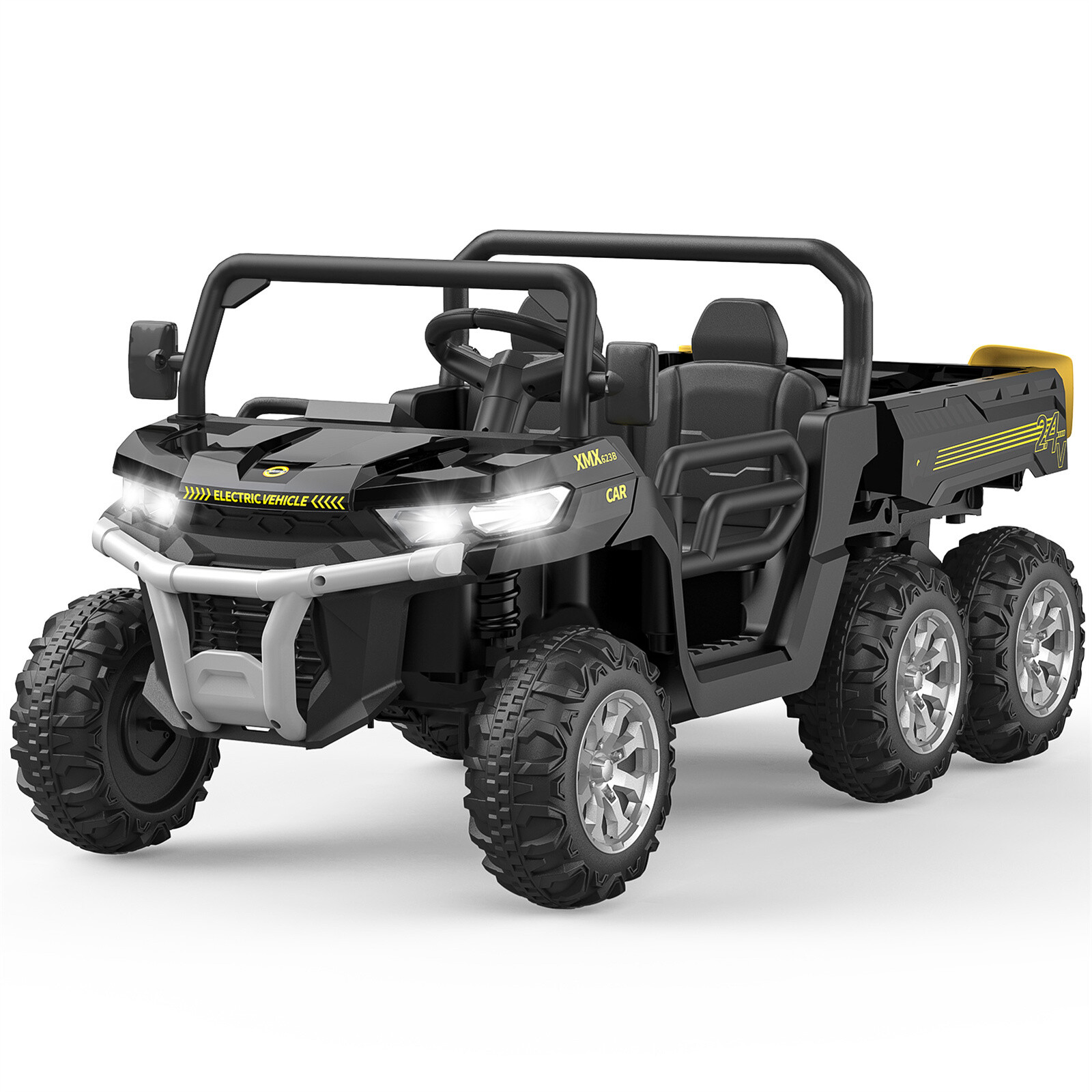 24V Ride on Dump Truck with Remote Control Electric Dump Bed Electric Vehicles