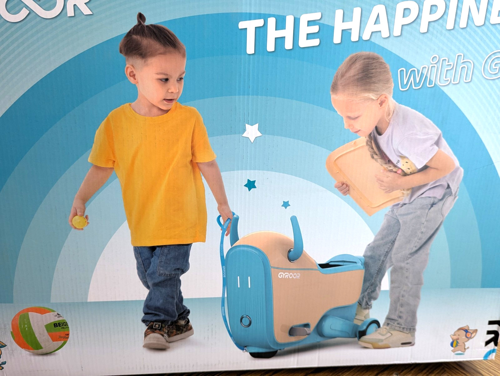 Gyroor GNU Electric Ride-On Toy Car toddler 3+ kids 14L Storage $235