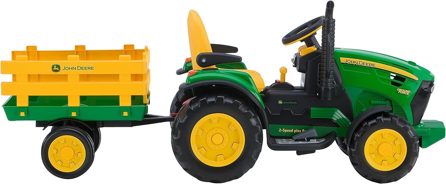 Peg Perego John Deere Ground Force Tractor with Trailer