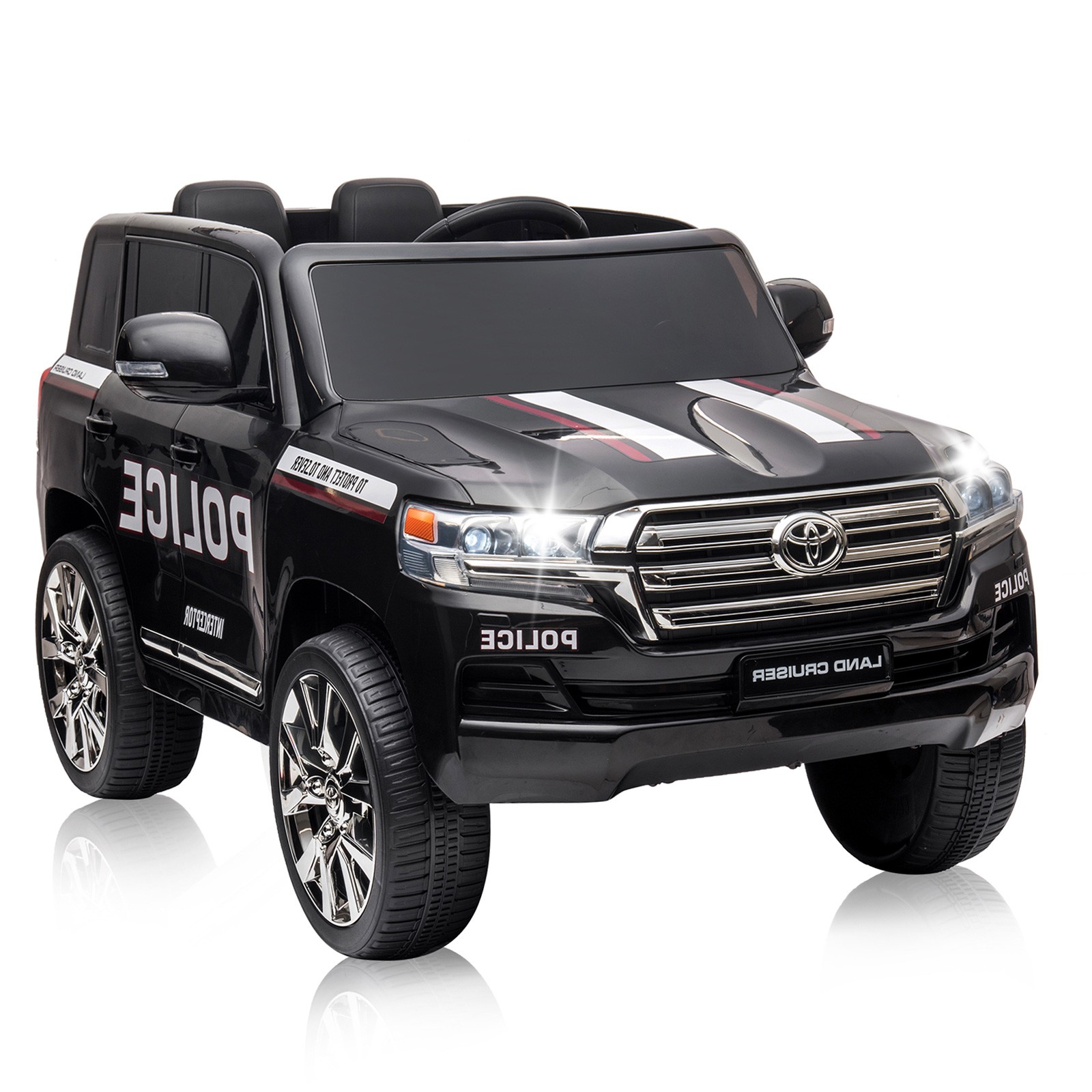 12V 7AH Two Seater Toyota Ride On Car Remote Control LED Music Suspension Toy