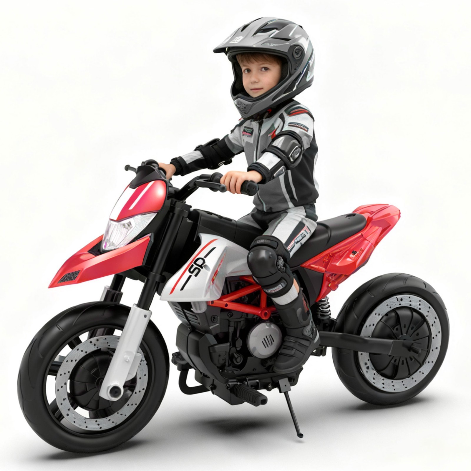 24V Kids Electric Motorcycle Ride On Toys Electric Bike for age 6+, Red