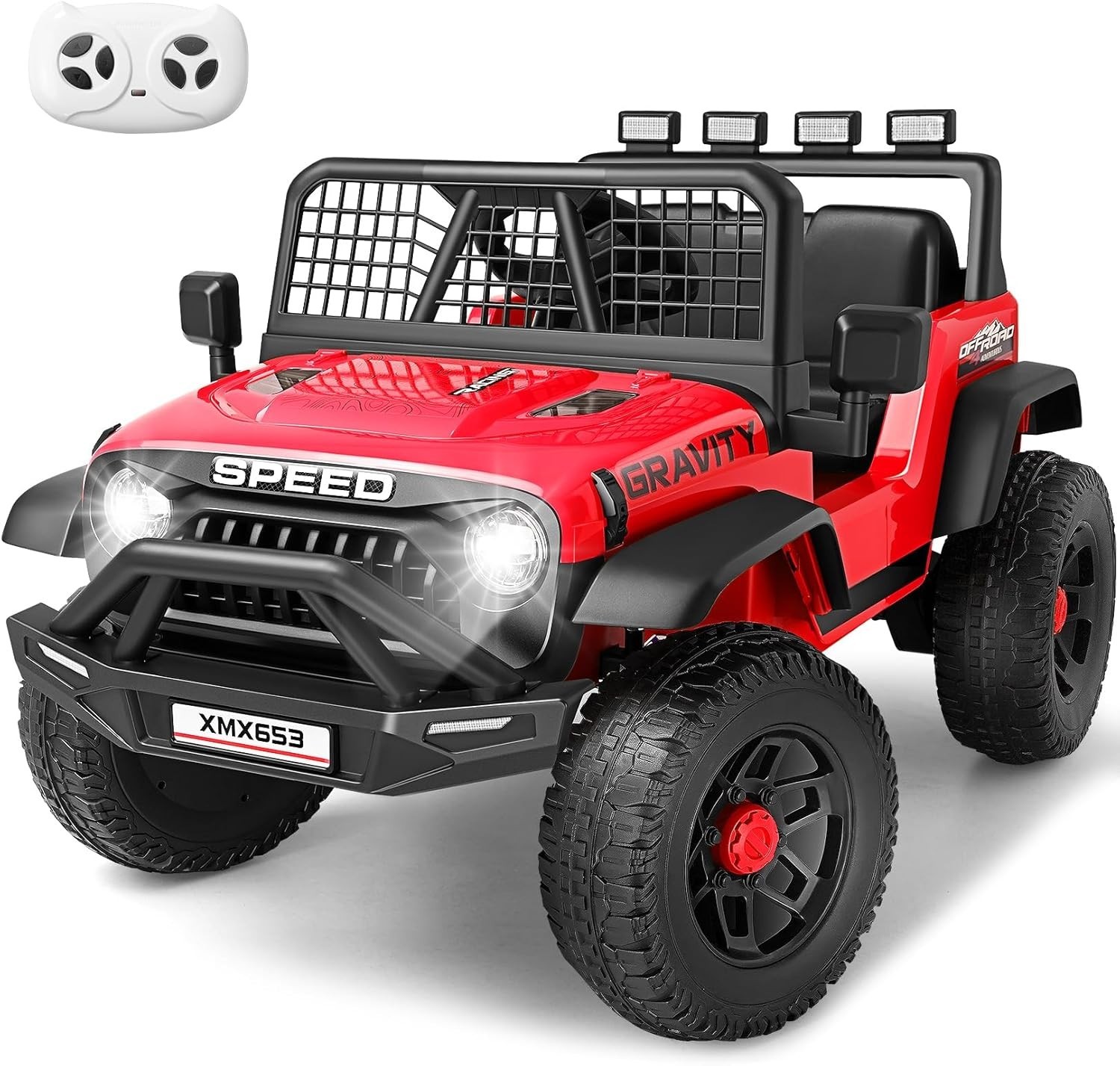 24V Ride on Car with Remote Control Toddler Electric Car 2×100W Strong Motors