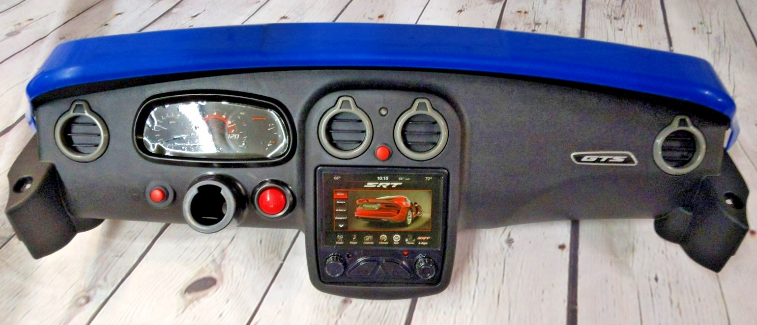 Genuine Kid Trax/ Flybar Viper Dashboard and Windshield with Radio – Blue