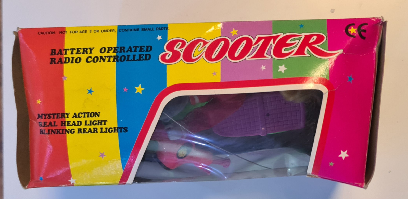 Vintage 90s Fashion Doll with Scooter UNTESTED check fotos for cond. battery op.