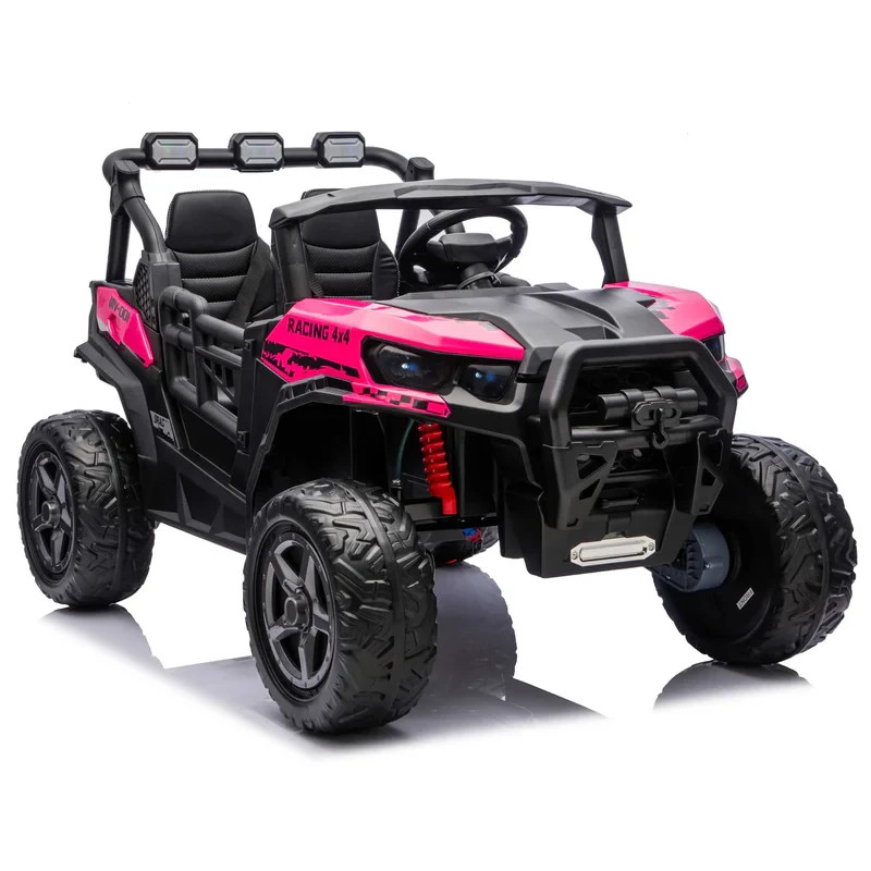 24V 4WD KIDS GIRLS RIDE ON ELECTRIC UTV CAR 480W 4X POWERFUL MOTORS,2 SEATER+ RC