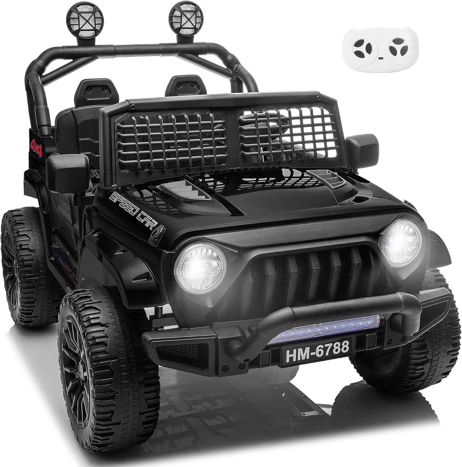 2 Seater Ride on Car for Kids, 24V Electric Vehicles W/20 Large Wide Seat, 4 Whe