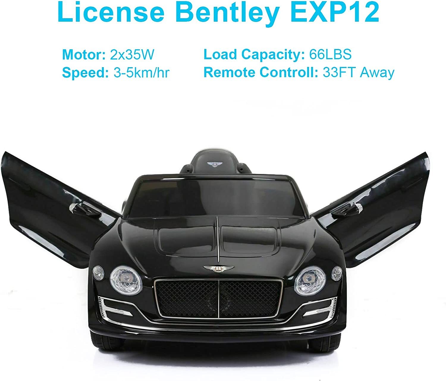 Licensed Bentley EXP12 12V Kids Electric Car Ride On Toys with Remote Control