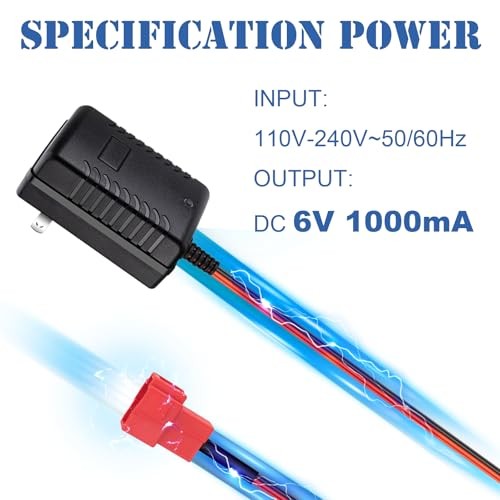 6V Charger for Kids Ride On Toy Cars 6 Volt Battery Charger for BMX X5 Kid