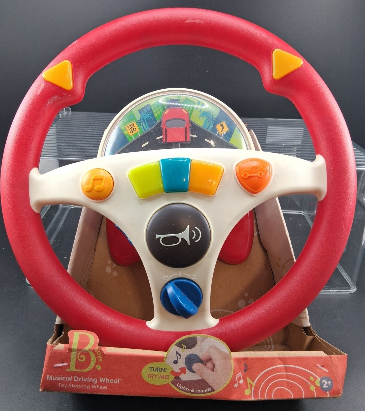 Musical Driving Wheel Toy With Lights & Sounds Great For 2+ Years