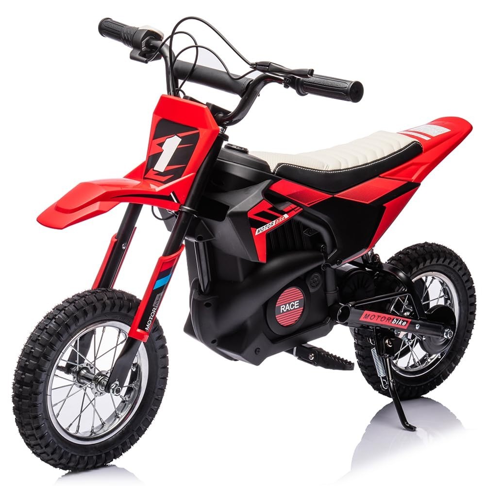 24V Kid Ride on Electric Off-Road Motorcycle 250W Fast Speed Dirt Bike Motocross