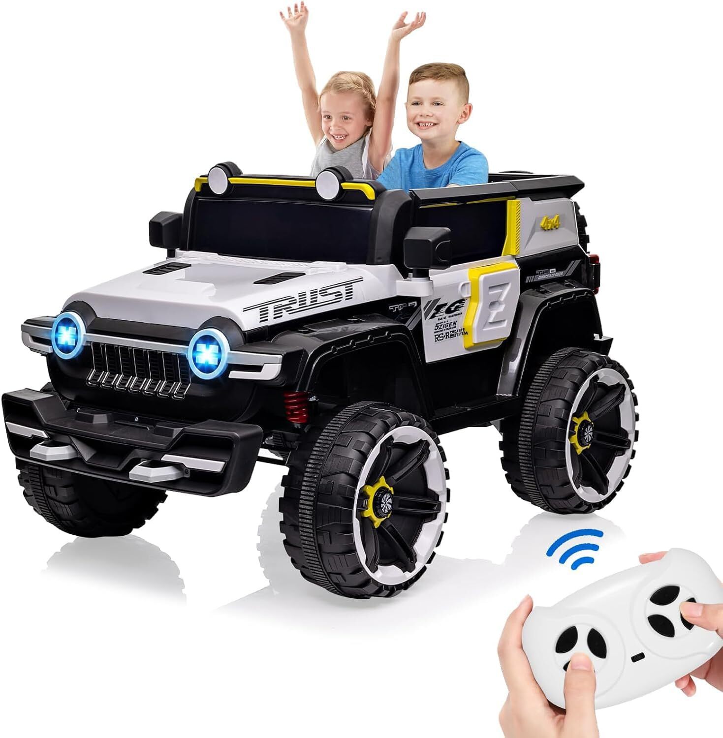 Kids Electric Ride On Truck 12V Power Battery Car w/ Remote Control & MP3 Player