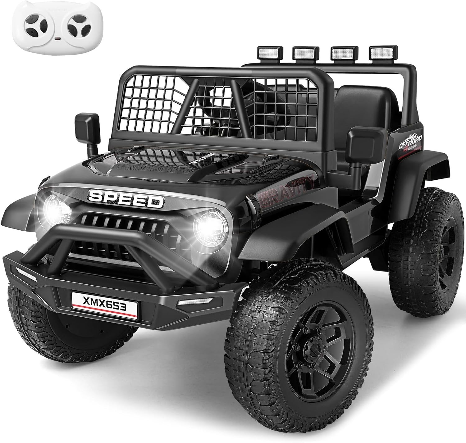 24V Ride on Car with Remote Control Toddler Electric Car 2×100W Strong Motors