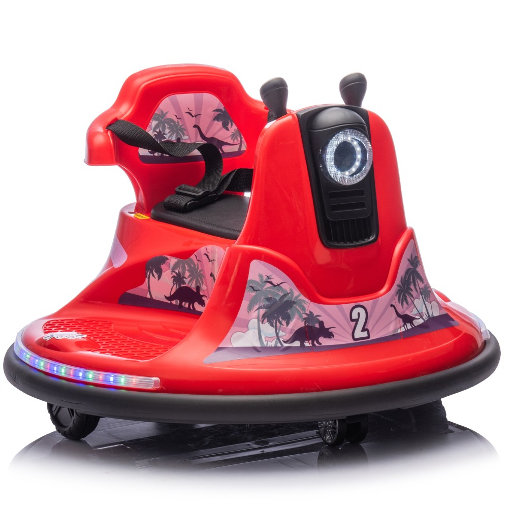 12V Kids Ride On Bumper car W/Parents control,Rotate 360 ° For kids of 2-5