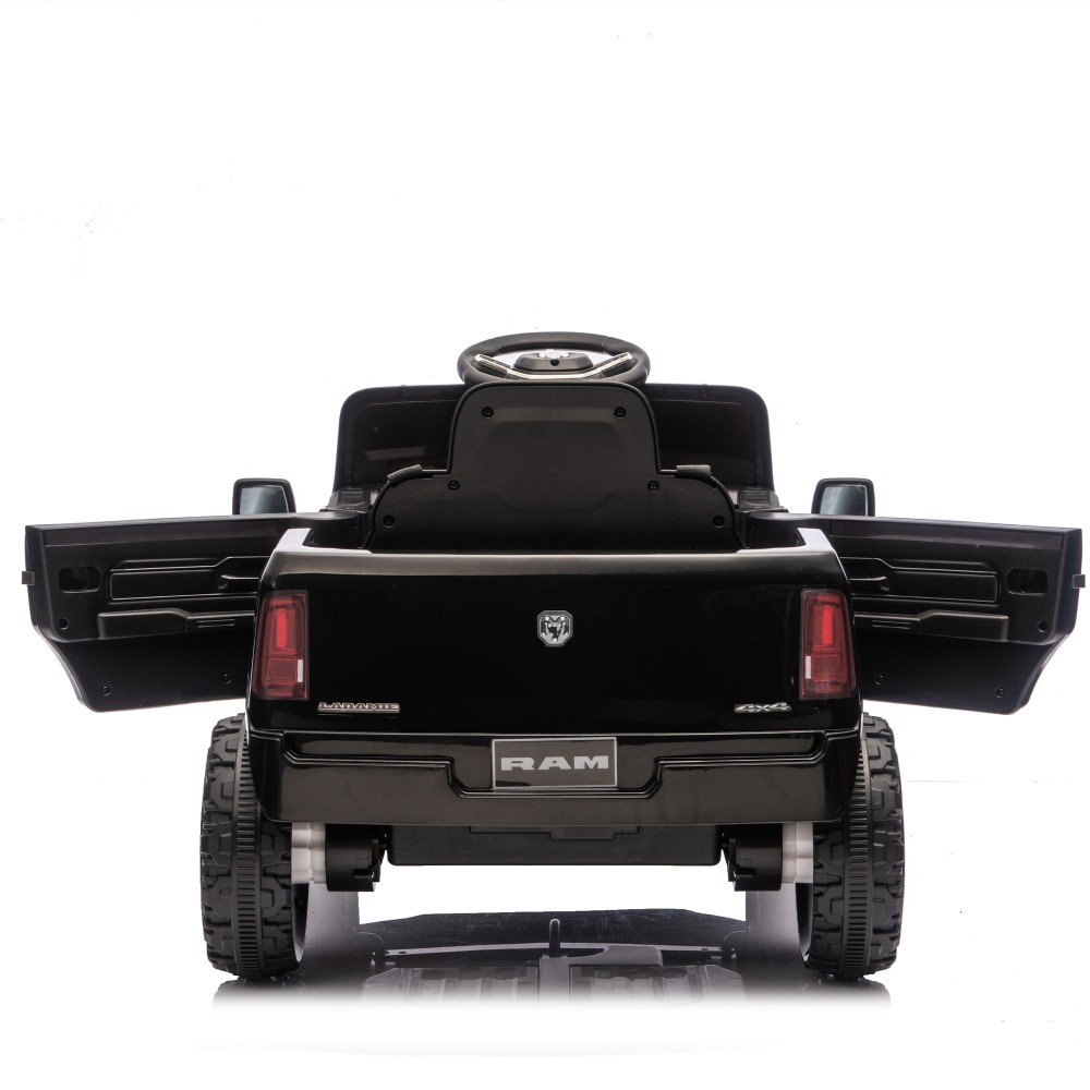 Licensed Dodge RAM 12V Ride On Truck w/ Remote Bluetooth Music for Kids Ages 3-6