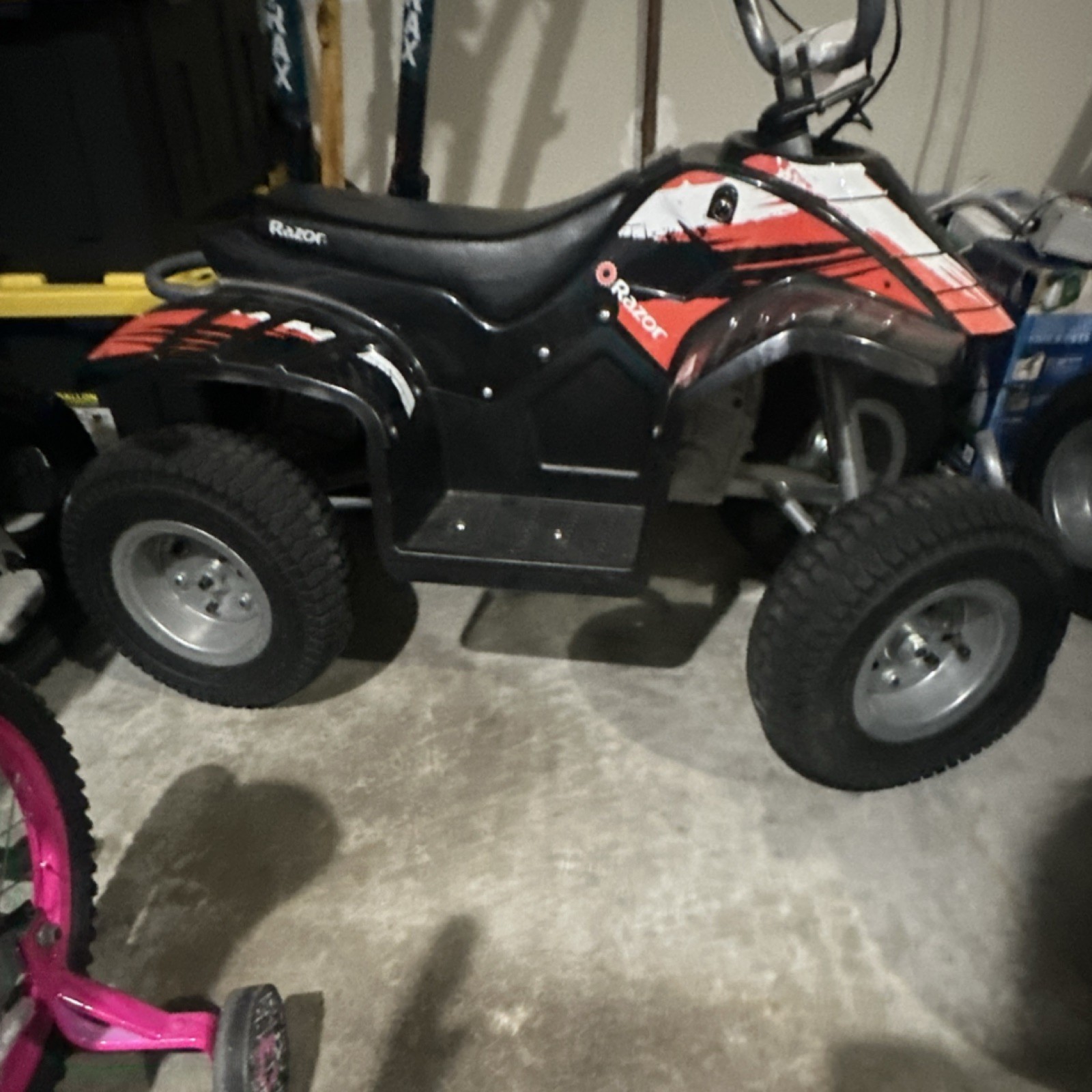 Razor Battery Operated Ride-On Quad ATV Black/Red for Ages 8-11