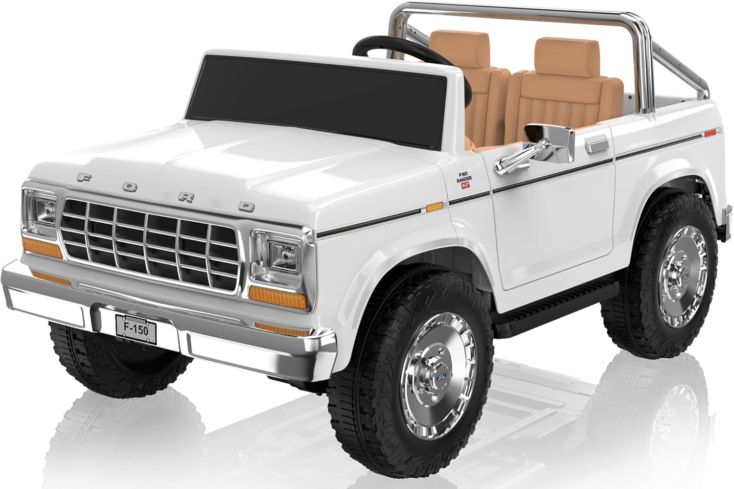 Licensed Ford F-150 24V 2 Seater Ride on Car for Kids, 4X100W Motors for All-Ter